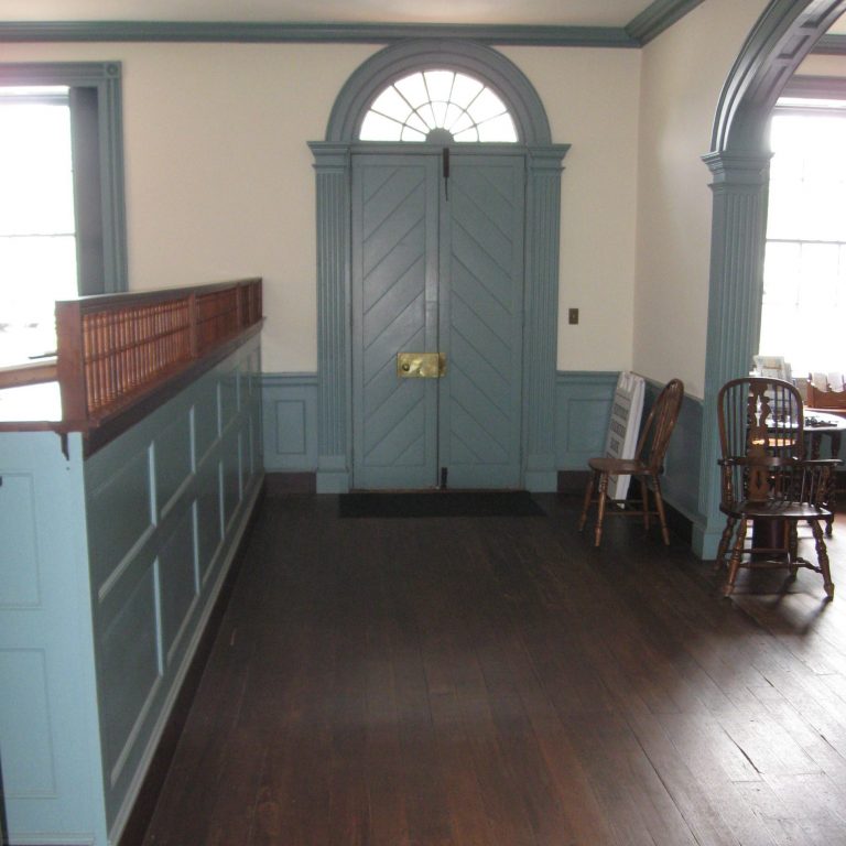Interior hall of the Historic Farmers Bank